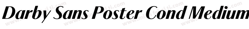 Darby Sans Poster Cond Medium字体转换